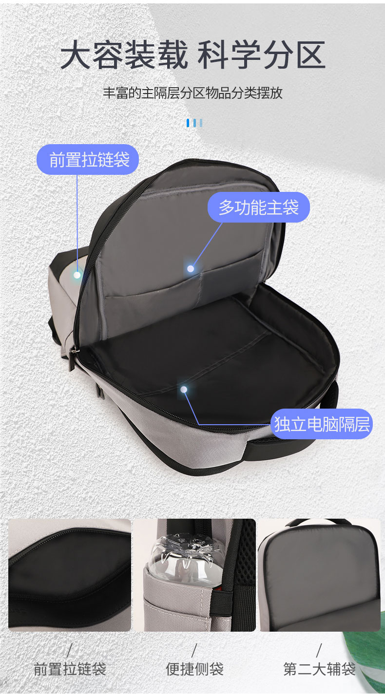 商务通勤双肩背包|商务双肩背包定制|商务双肩背包厂家 商务通勤双肩背包|商务双肩背包定制|商务双肩背包厂家